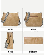 Load image into Gallery viewer, Vegan Leather Leopard Strap Crossbody
